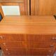 Vintage teak bookcase chest of drawers