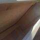 White patinated pine grain cabinet