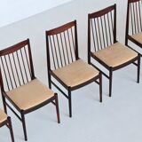 Helge Sibast set of six dining chairs in rosewood Denmark 1960