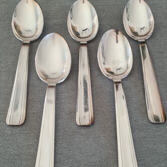 Silver metal cutlery