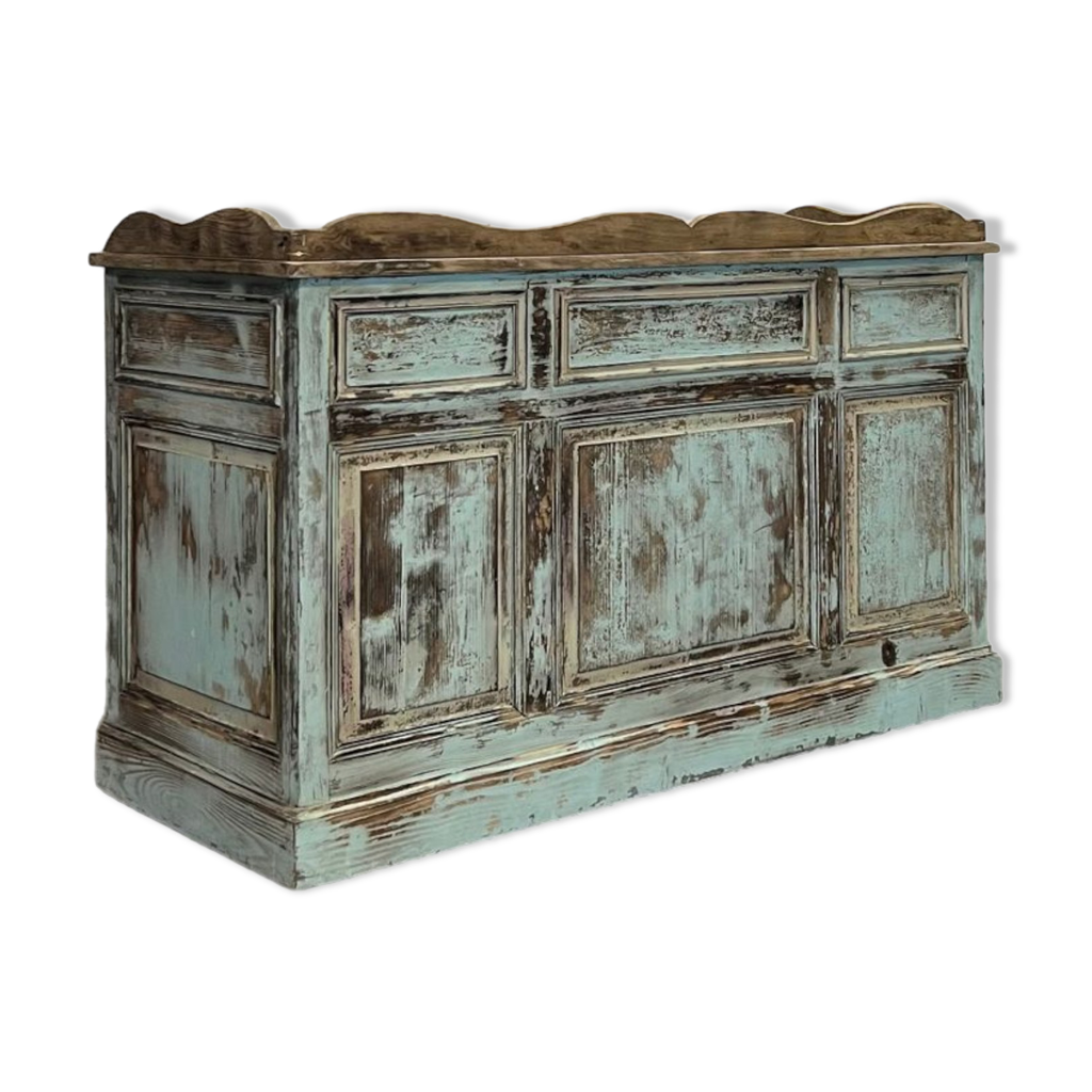 Ancien comptoir de commerce patiné | Selency
