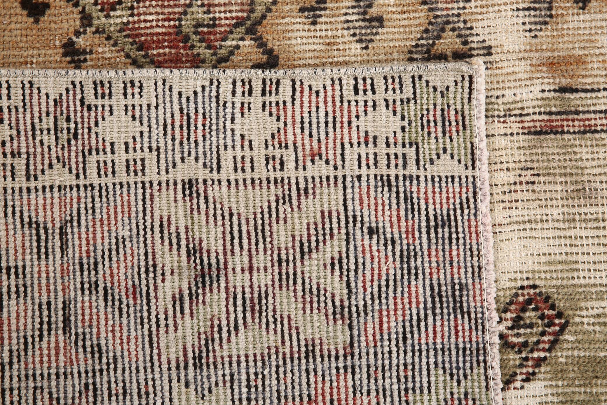 5x7 Classic Brown Red Handmade Vintage Rug, 151x214Cm SK 3054