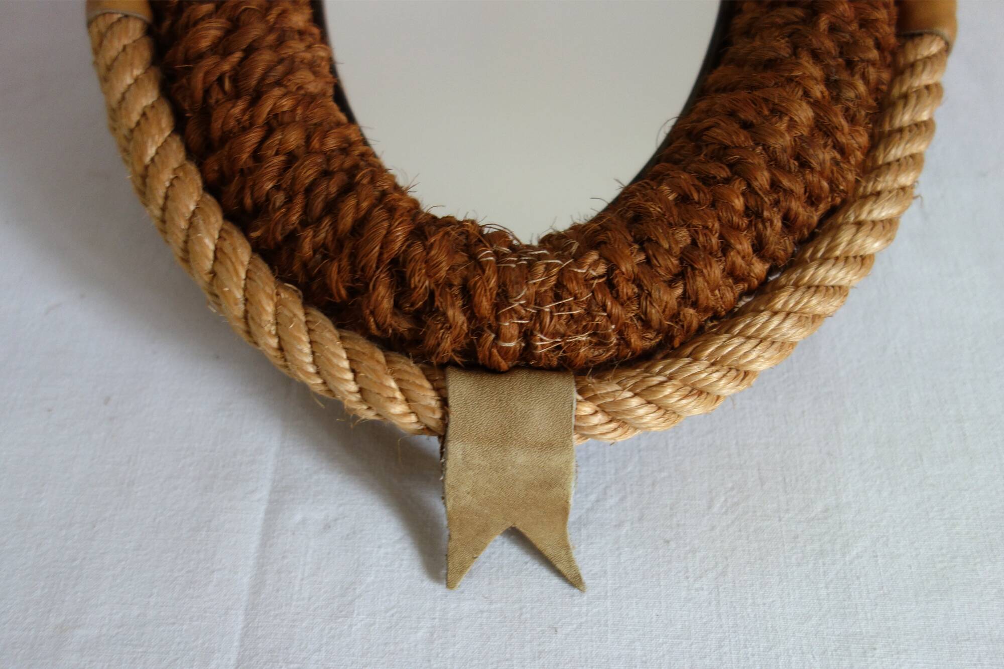Old  rope mirror 50s/60s