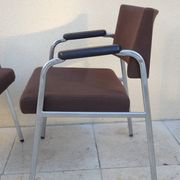 Paire de fauteuils conférence vintage