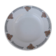 Hollow plate in earthenware Mill of Wolves and Hamage model Hawthorn diam 22 cm