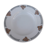 Assiette creuse en faïence Moulin des Loups et Hamage modèle Aubépine diam 22 cm