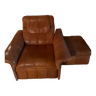 Armchair and footrest