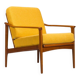 Chaise longue danoise du milieu du siècle en teck attribuée à Ib Kofod-Larsen, années 1960
