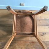 Vintage bistro chairs in natural wood marked luterma