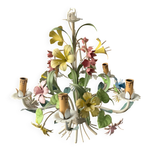 lustre à fleurs en métal - italien