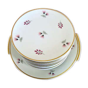 set 12 assiettes et plat