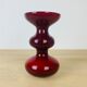 Holmegaard vase Scandinavian red and white glass
