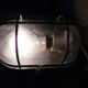 Wall lamp porthole lamp bakelite and glass with grid
