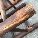 Chaises campagne suisse paille 1950