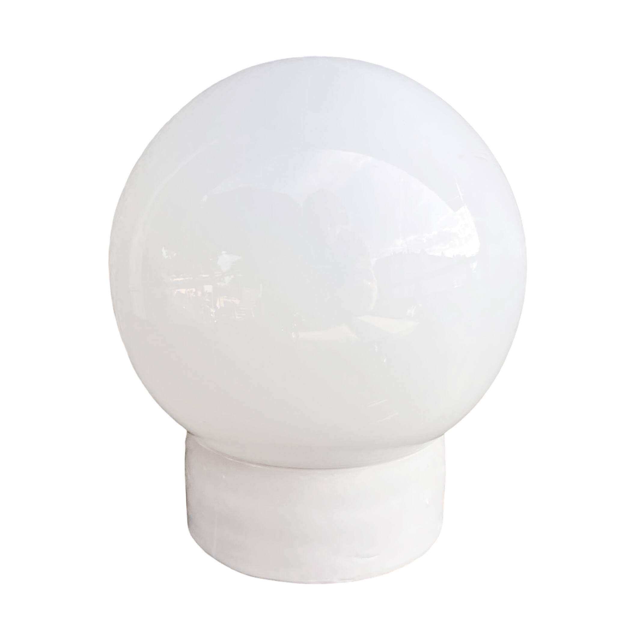 Industrial wall lamp, white, glass, FOTON, Poland, 1960s.