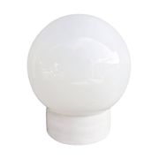 Industrial wall lamp, white, glass, FOTON, Poland, 1960s.