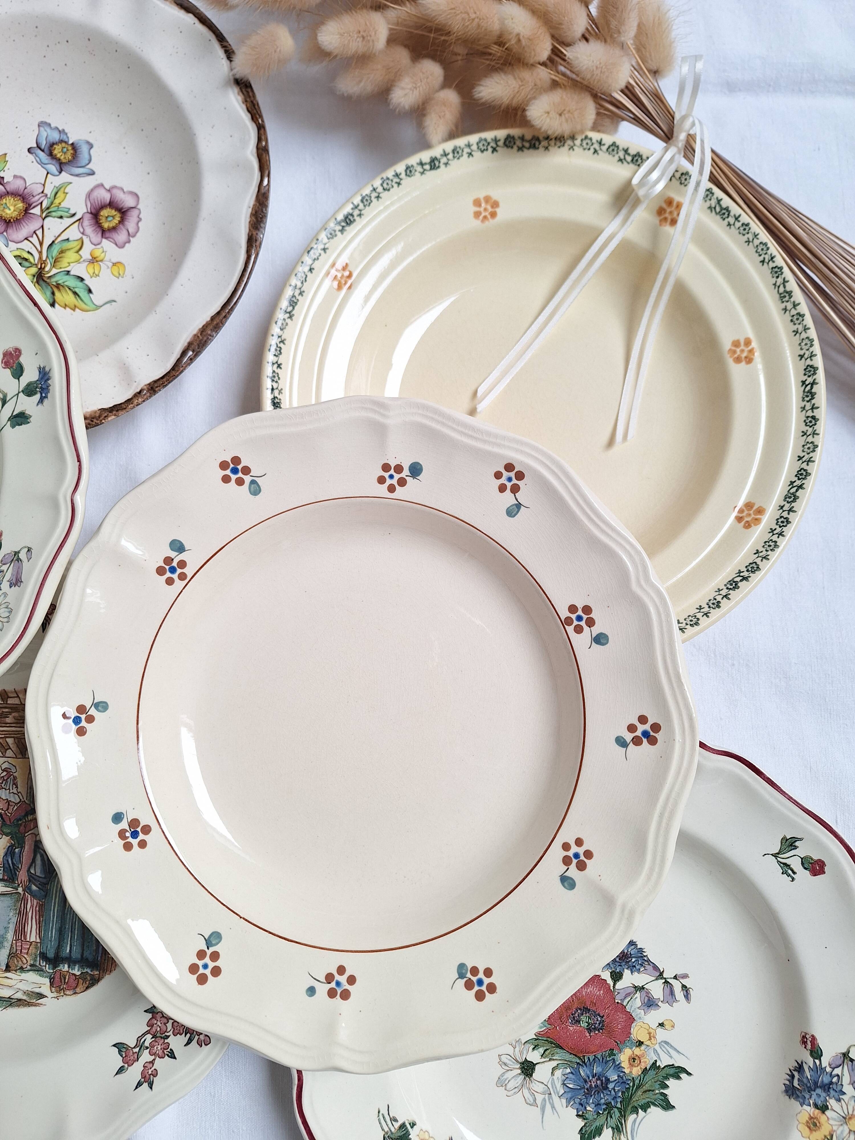 Vintage soup plates