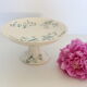 Servant dish on piedouche / compotier, Terre de Ferre, Longwy cute pattern, Vintage, early 19th