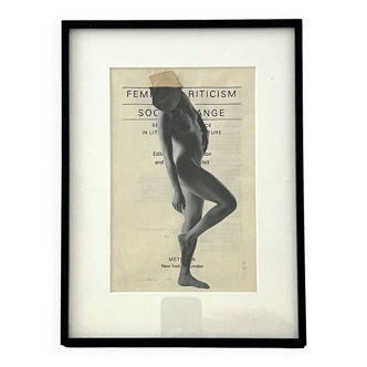 Nude collage and typogaphy by james gallagher