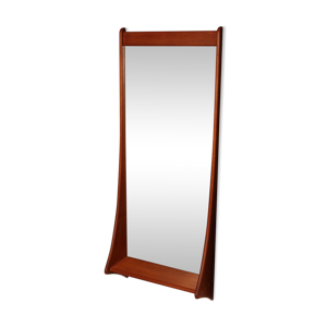 miroir mural en teck