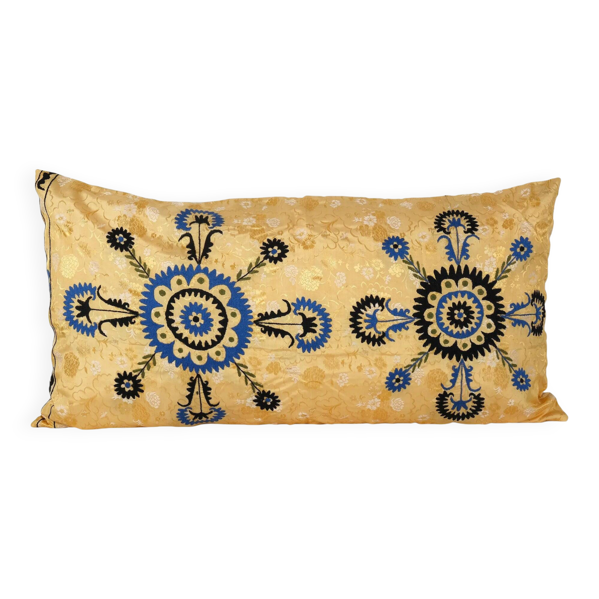 Vintage embroidered cushion cover 109x61 cm