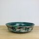 Round blue ceramic dish signed Arol Norway