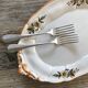 Flowery oval dish