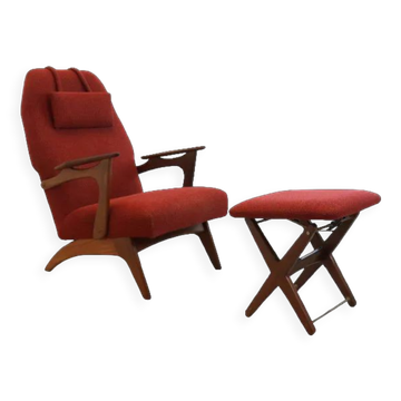 Fauteuil avec repose-pieds 'Vorchten'