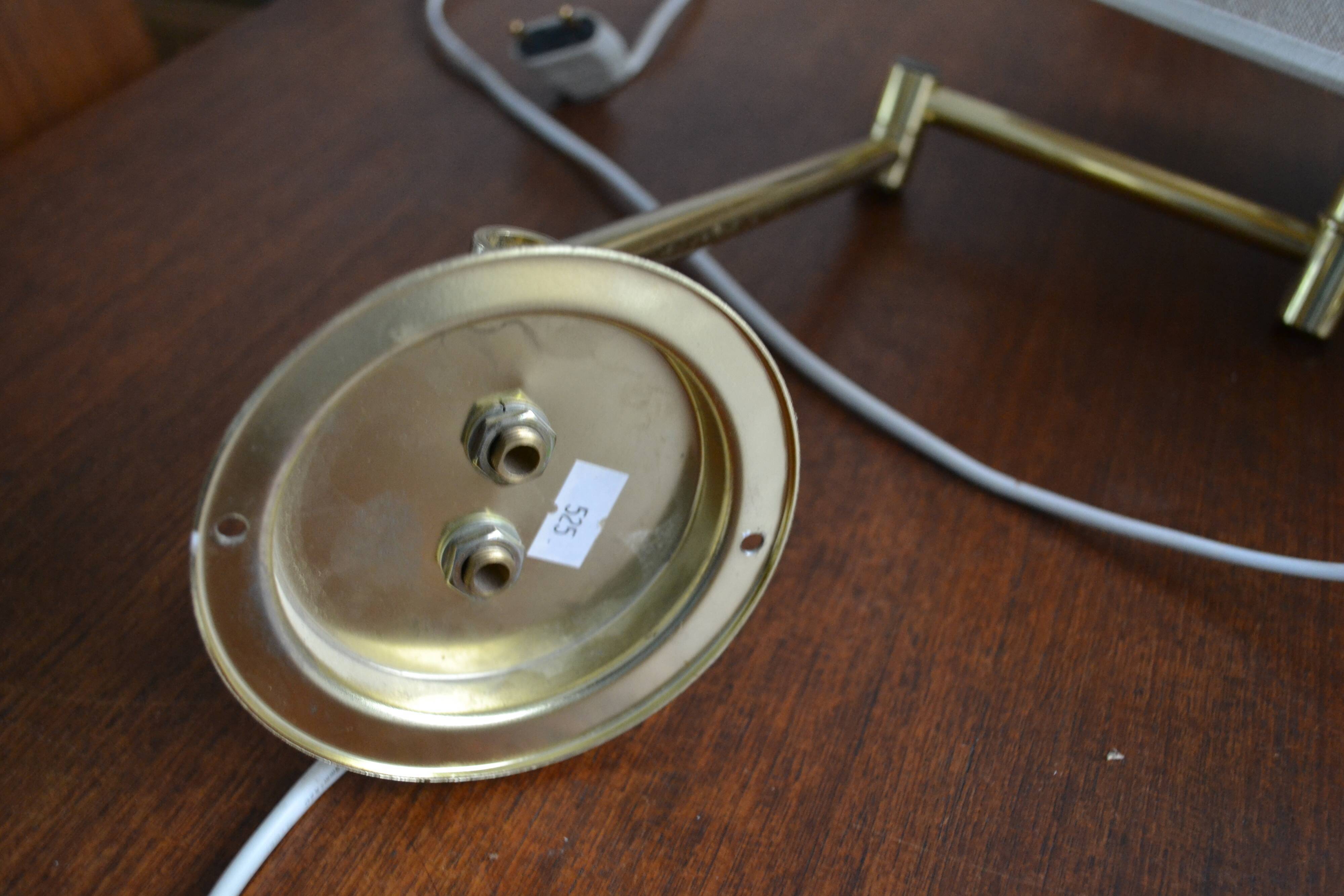 Pair of vintage gold articulated sconces