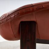 Leather lounge chair by jean gillon for probel (mk10185)