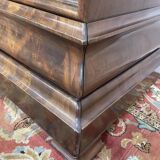 Commode époque Louis Philippe en acajou et placage d’acajou marbre gris vei