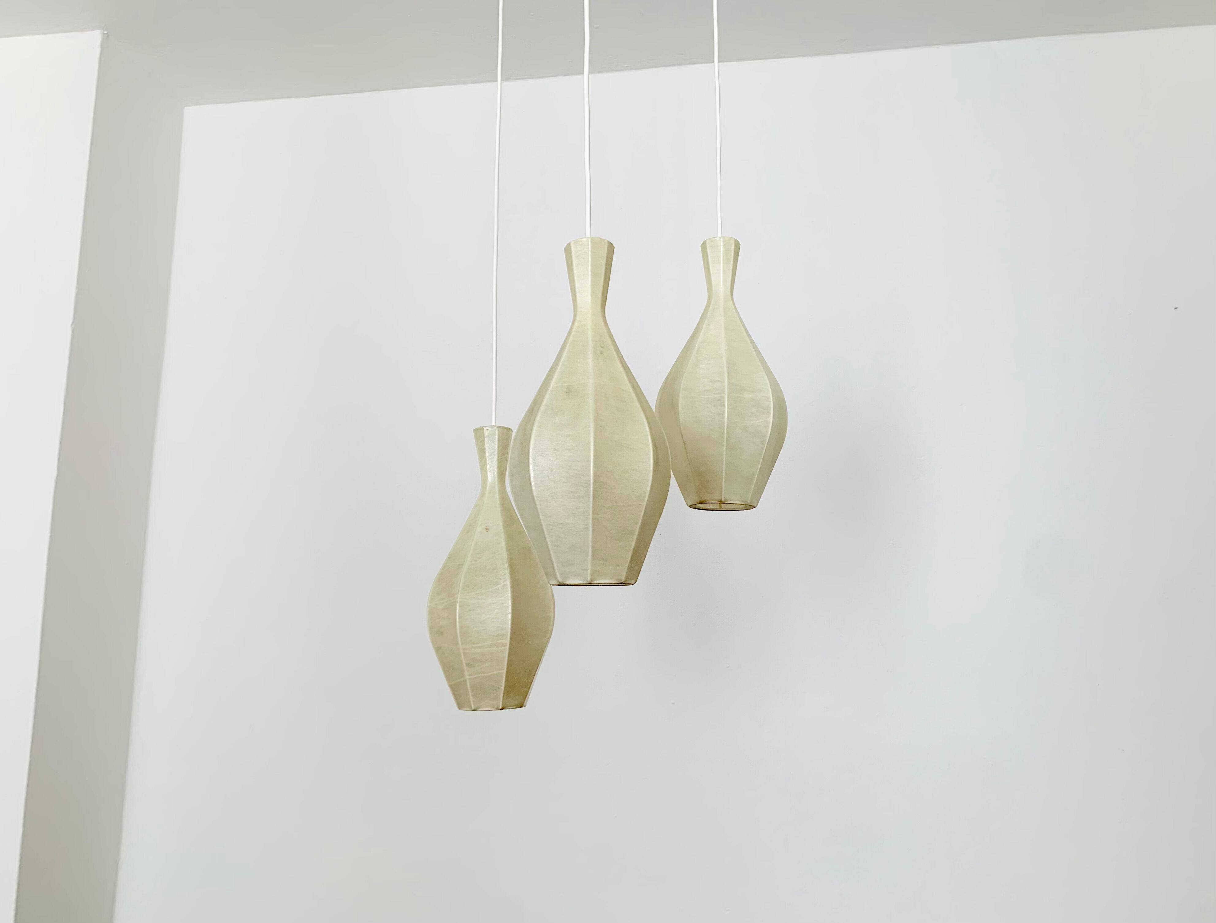 Cocoon cascade lamp