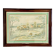 Encadrement aquarelle K.Reichrath’45 Bremerhof