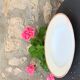 Hollow dish in limoges porcelain Guy Degrenne model vintage foliage