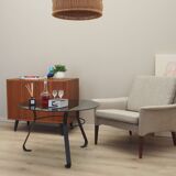 Table basse en verre, design danois, années 1970, fabriquée au Danemark