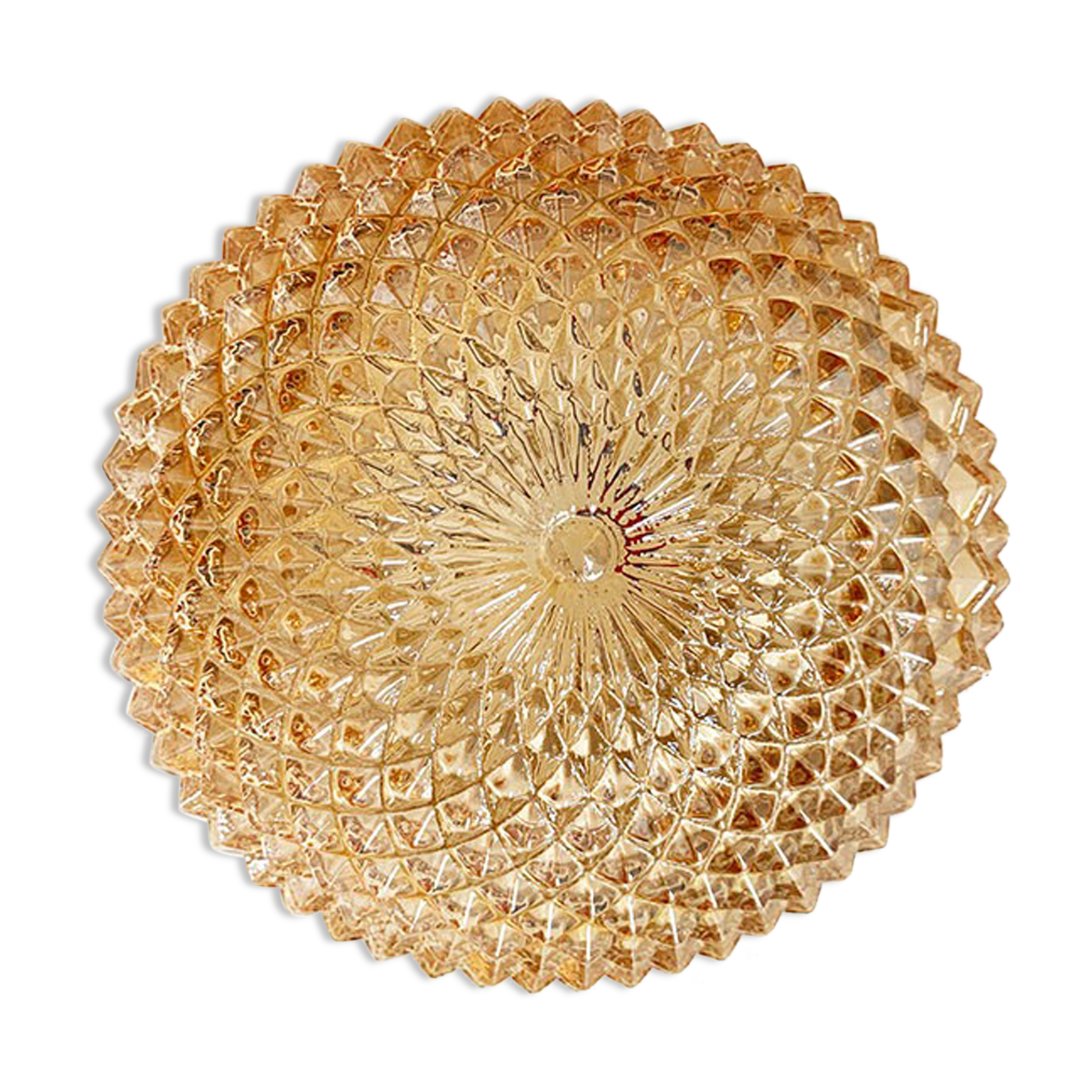 Amber glass ceiling or applique