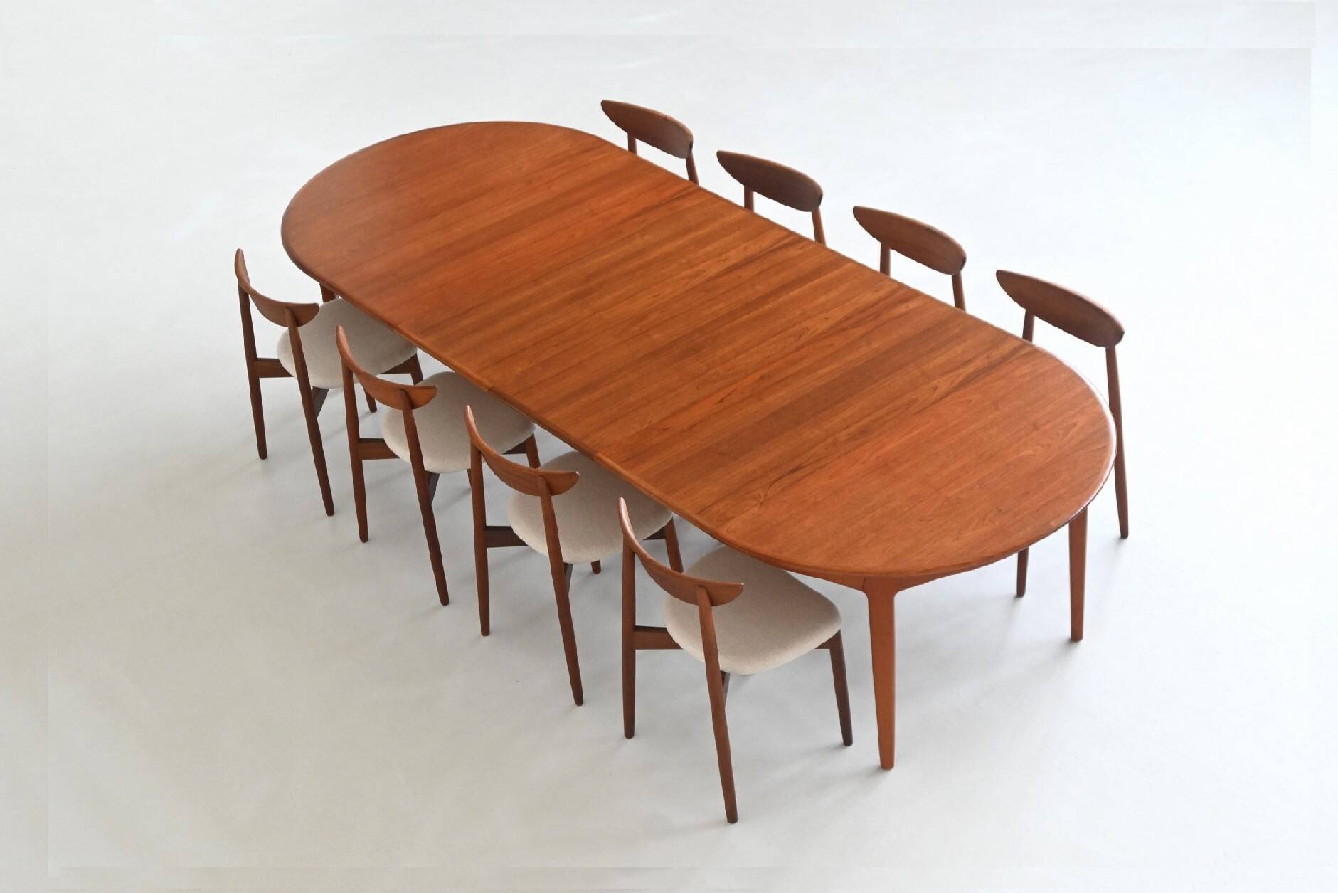 Henning Kjaernulf model 62 dining table teak Soro Stolefabrik Denmark 1958