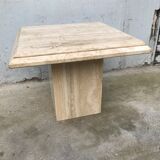 Beige traverine coffee table