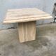 Beige traverine coffee table