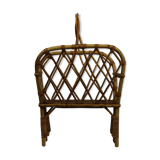 Rattan magazine holder
