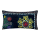 Housse de coussin brodée vintage 28x51 cm