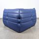 Michel Ducaroy Ligne Roset Blue Leather Togo Corner Sofa France 1980s