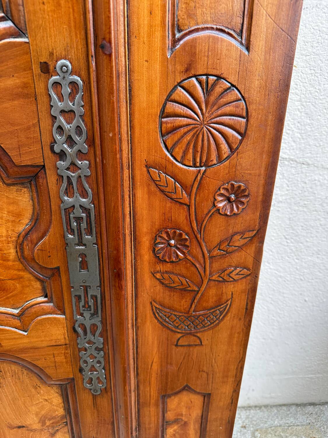 Pair of Louis XV style wardrobe doors