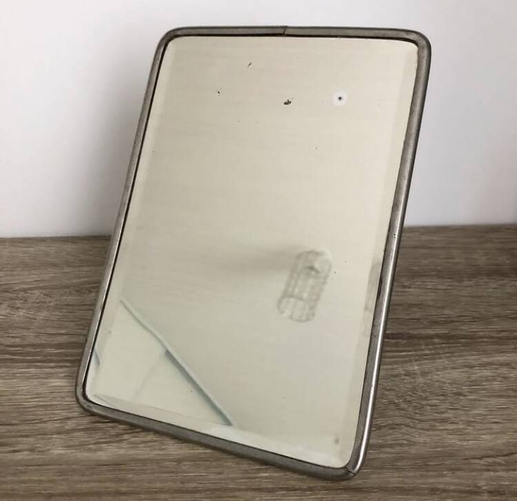 Vintage Beveled Barber Mirror