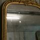 Miroir ancien Louis Philippe fronton doré - 191 x 90 cm