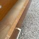 Vintage Mid-Century Scandinavian chest of drawers with tapered legs, 4 drawers, Oak, 1950s.