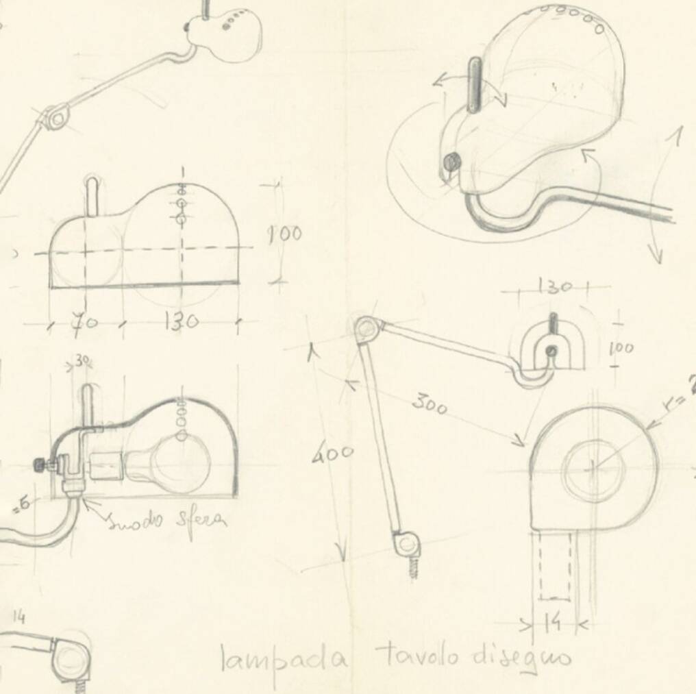 Topo lamp by Joe Colombo for Stilnovo 1970