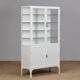 Medical Iron And Glass Cabinet, 1940s