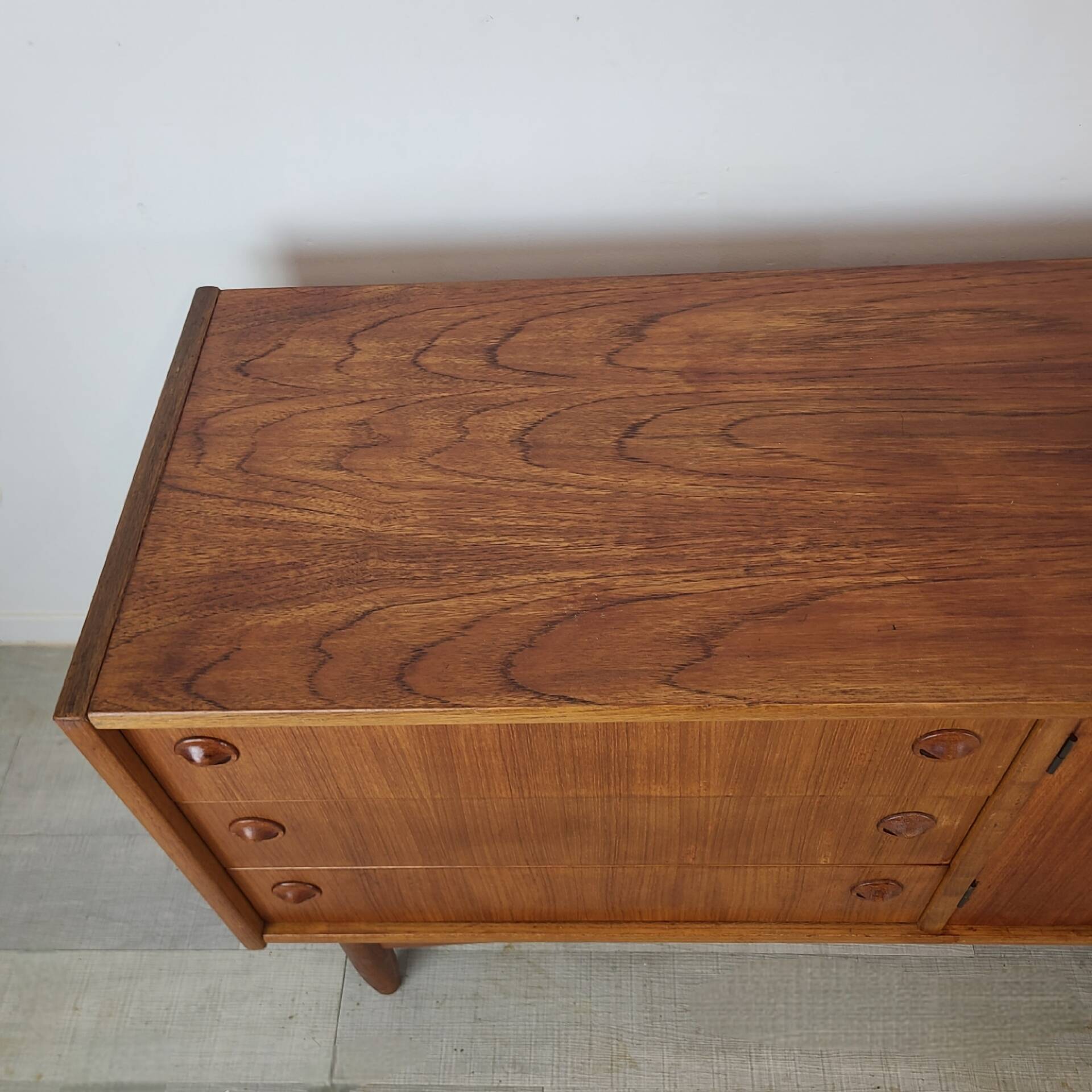Vintage 1960s Scandinavian teak sideboard