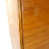 Armoire vintage en placage avec étagères